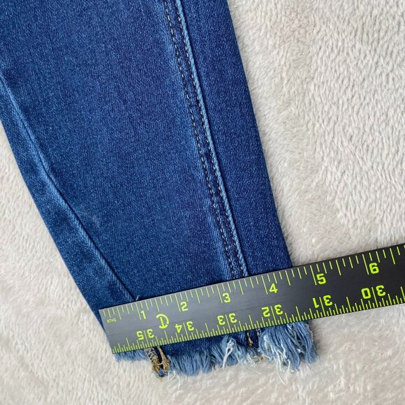KanCan Womens Skinny Mid-Rise Jeans Size 25 Frayed Hem 211014 - Picture 6 of 16